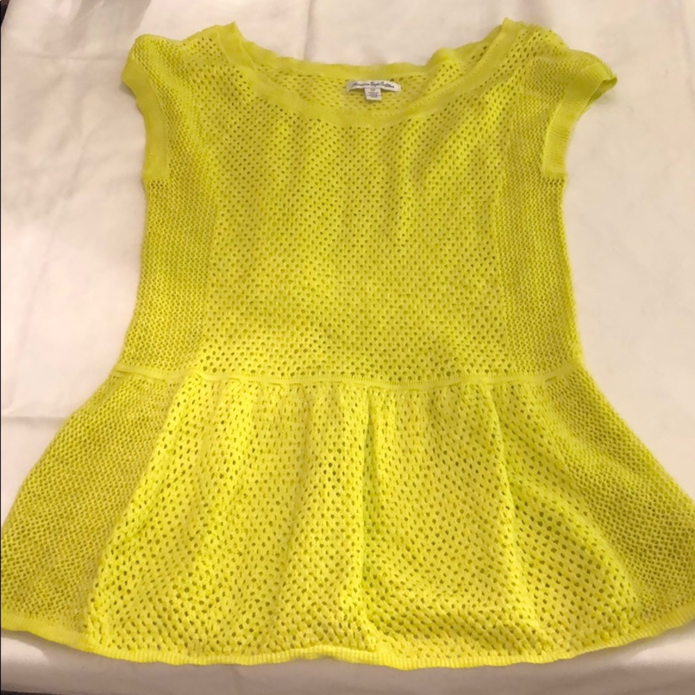 Green Peplum Top